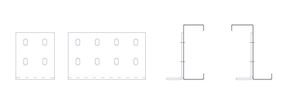 dibujo de perfiles ejiones para perfiles de acero conformados en frío. Brausa.